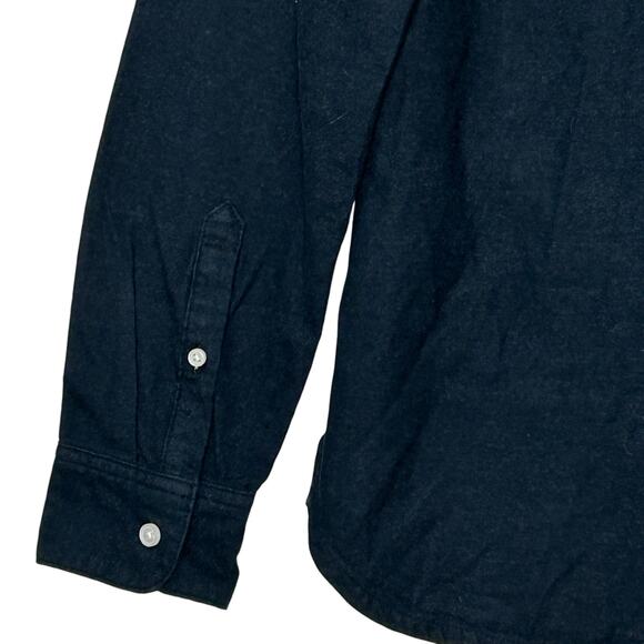 New Everlane Brushed Flannel Shirt Heather Blue Button Down Men Small  NWOT - Picture 8 of 10